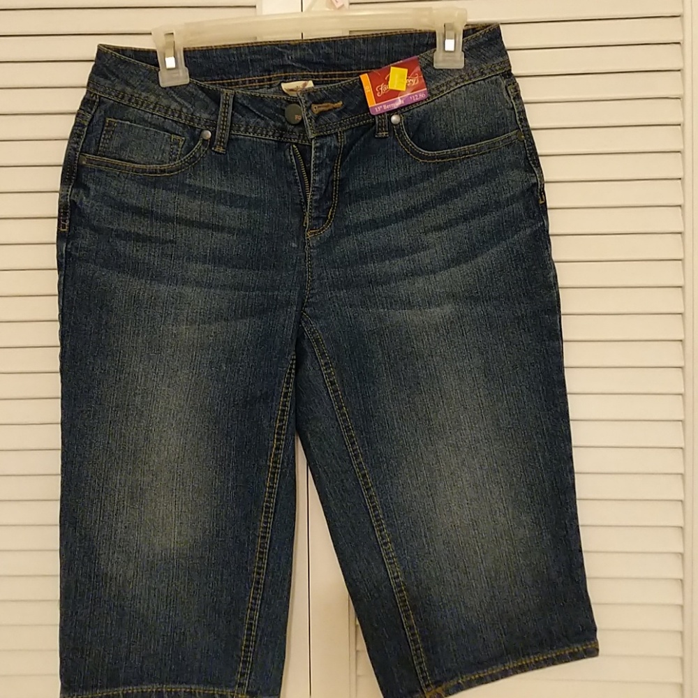 4 for $13 sale     Faded Glory Bermuda Jean Shorts